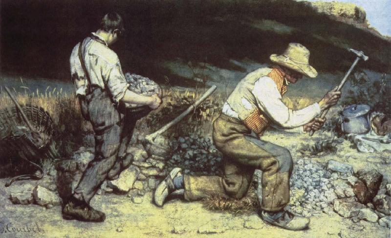 Gustave Courbet Quarrying Norge oil painting art